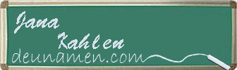 Jana Kahlen Visitenkarte